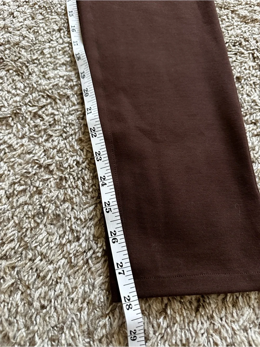 Michael Kors Chocolate Brown Ponte Skinny Pants with Grommet Detail